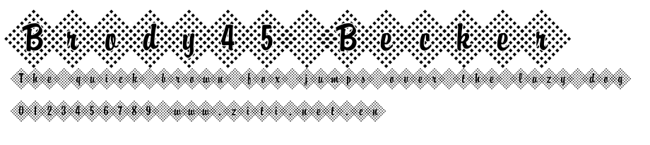 Brody45 Becker.ttf字體轉換器圖片