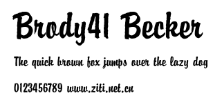 Brody41 Becker.ttf