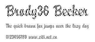Brody36 Becker.ttf字體轉換器圖片