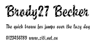 Brody27 Becker.ttf