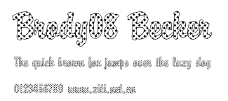 Brody08 Becker.ttf字體轉換器圖片