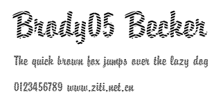 Brody05 Becker.ttf字體轉換器圖片