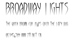 Broadway lights .ttf
