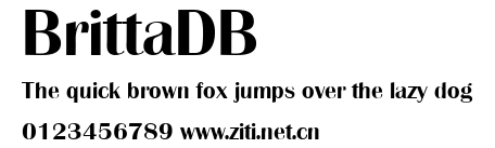 BrittaDB.ttf字體轉換器圖片