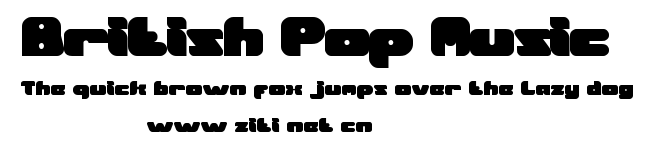 British Pop Music.ttf字體轉換器圖片