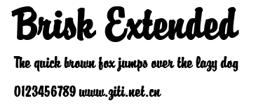 Brisk Extended.ttf字體轉換器圖片