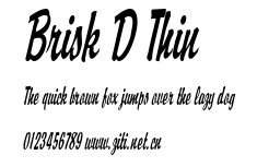 Brisk D Thin.ttf字體轉換器圖片