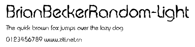 BrianBeckerRandom-Light.ttf