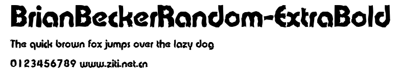 BrianBeckerRandom-ExtraBold.ttf
