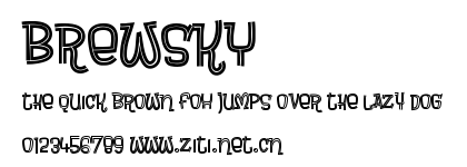 Brewsky.ttf字體轉換器圖片