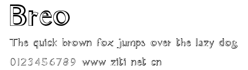 Breo.ttf字體轉換器圖片
