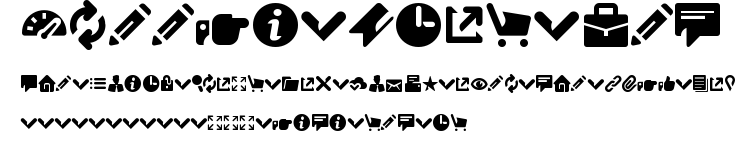 Breezi Icon Set.ttf字體轉換器圖片