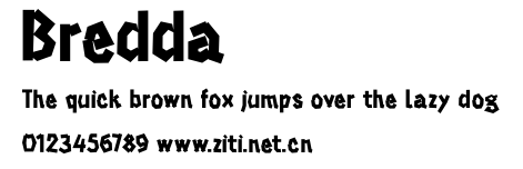 Bredda.ttf字體轉換器圖片