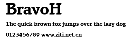 BravoH.ttf字體轉換器圖片
