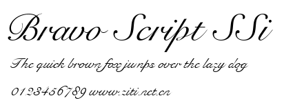 Bravo Script SSi.ttf字體轉換器圖片