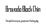 Bravado Block Thin.ttf字體轉換器圖片