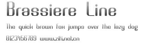 Brassiere Line.ttf字體轉換器圖片