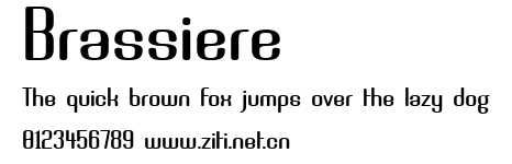 Brassiere.ttf字體轉換器圖片