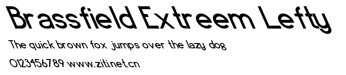 Brassfield Extreem Lefty.ttf字體轉換器圖片