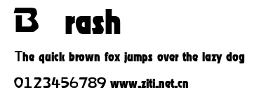 Brash.ttf字體轉換器圖片