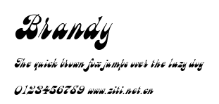 Brandy.ttf字體轉換器圖片