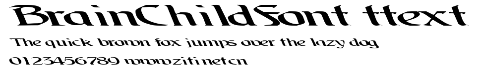 BrainChildFont ttext.ttf字體轉換器圖片