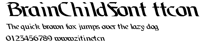BrainChildFont ttcon.ttf