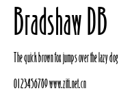 Bradshaw DB.ttf字體轉換器圖片