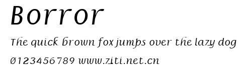 Borror.ttf