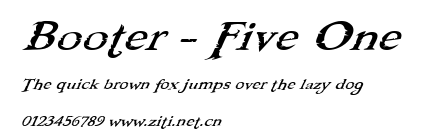 Booter - Five One.ttf