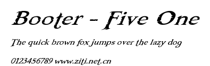 Booter - Five One.ttf