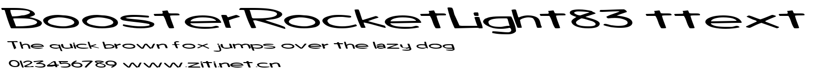 BoosterRocketLight83 ttext.ttf