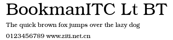 BookmanITC Lt BT.ttf