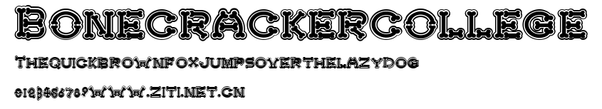 Bonecracker college.ttf