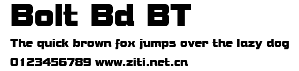 Bolt Bd BT.ttf