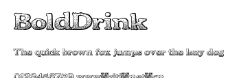 BoldDrink.ttf字體轉換器圖片