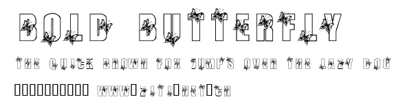 Bold Butterfly.ttf字體轉換器圖片