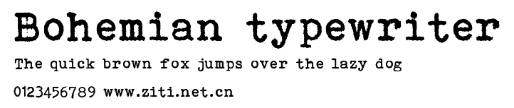 Bohemian typewriter.ttf