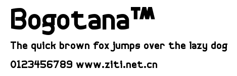 Bogotana™.ttf字體轉換器圖片