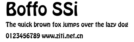 Boffo SSi.ttf字體轉換器圖片