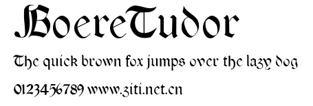 BoereTudor.ttf字體轉換器圖片