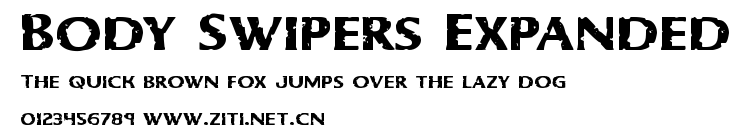 Body Swipers Expanded.ttf字體轉換器圖片