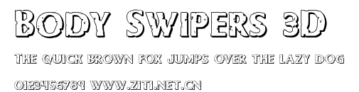 Body Swipers 3D.ttf字體轉換器圖片