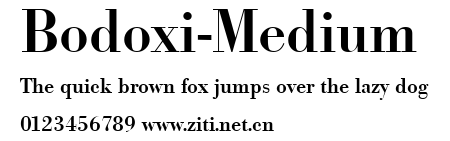 Bodoxi-Medium.ttf字體轉換器圖片