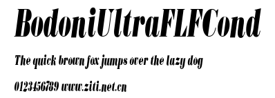 BodoniUltraFLFCond.ttf字體轉換器圖片