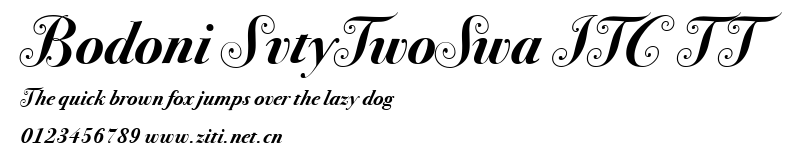 Bodoni SvtyTwoSwa ITC TT.ttf字體轉換器圖片