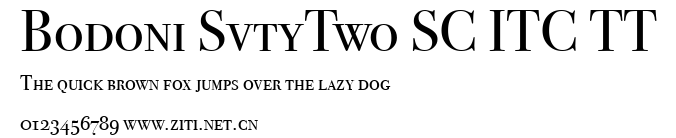Bodoni SvtyTwo SC ITC TT.ttf字體轉換器圖片