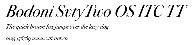 Bodoni SvtyTwo OS ITC TT.ttf字體轉換器圖片