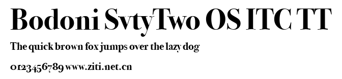 Bodoni SvtyTwo OS ITC TT.ttf字體轉換器圖片