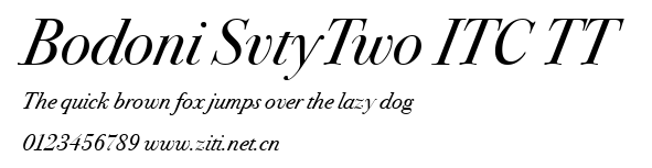 Bodoni SvtyTwo ITC TT.ttf字體轉換器圖片